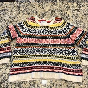 Old Navy XS petite multicolored sweater. Length 21 inches. Pit to pit 18 inches
